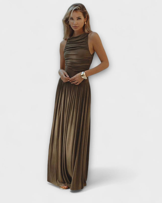 Lina-Marie - Langes Baumwoll-Maxikleid