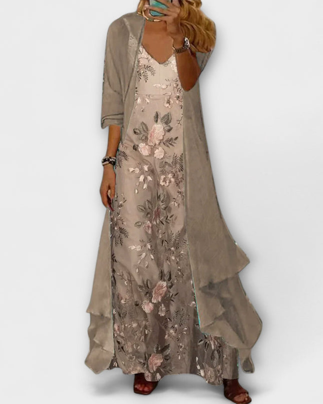Zenzi - Maxikleid mit Jacke (2-teiliges Set)