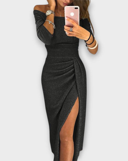 Queenie - Elegantes Off-Shoulder Kleid