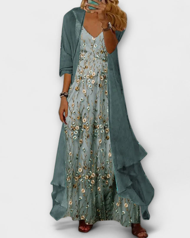Zenzi - Maxikleid mit Jacke (2-teiliges Set)
