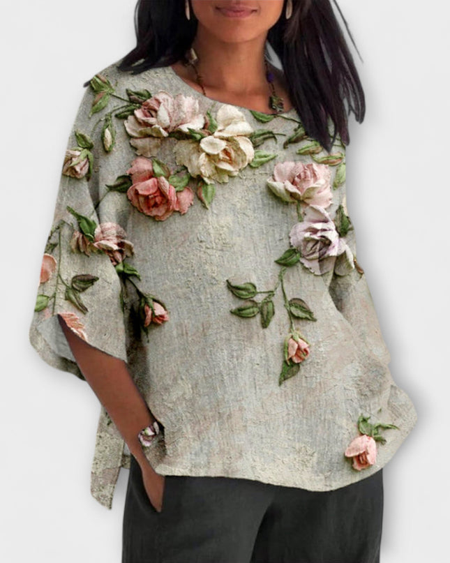 Amelia - Top mit Blumendruck
