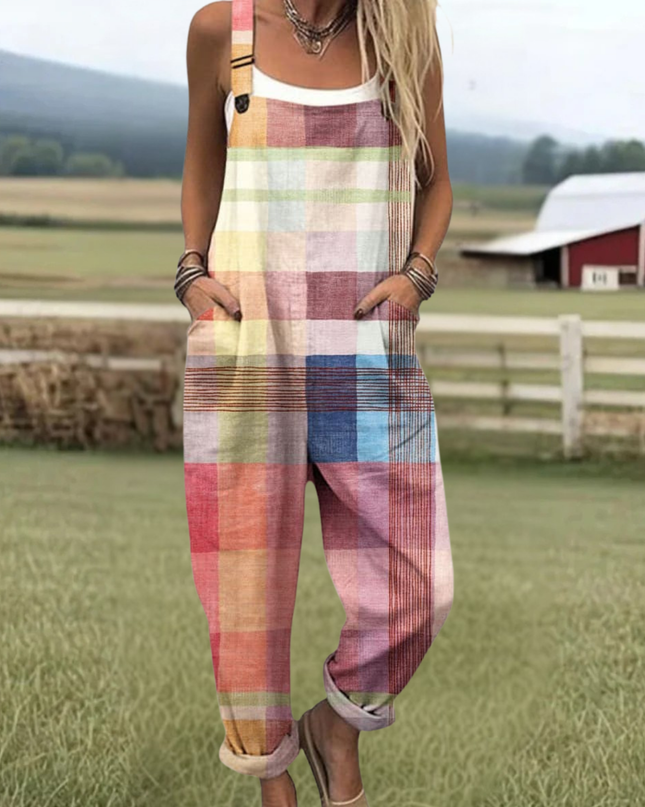 Anneliese - Vintage Blumen Jumpsuit Damen