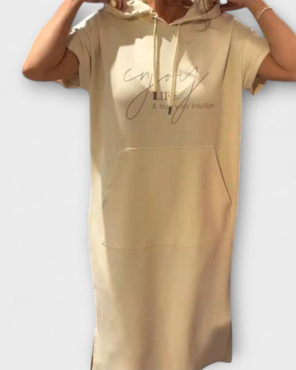 Jule - Entspanntes Kapuzenkleid