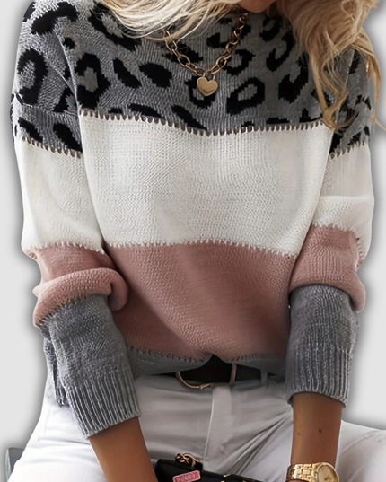 Wendela - Pullover mit Leopardenmuster