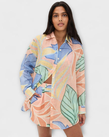 Mary - Tropisches Blattdruck Kurzset von Playa Boyfriend