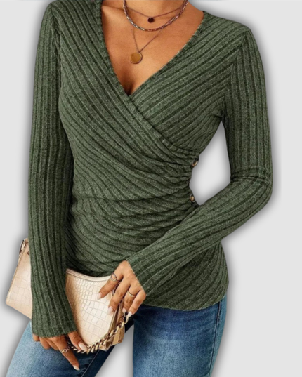 Serilda  - Bauchformendes Langarmshirt