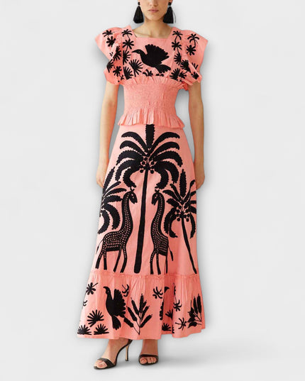 Britta - Schickes Palmbaumkleid