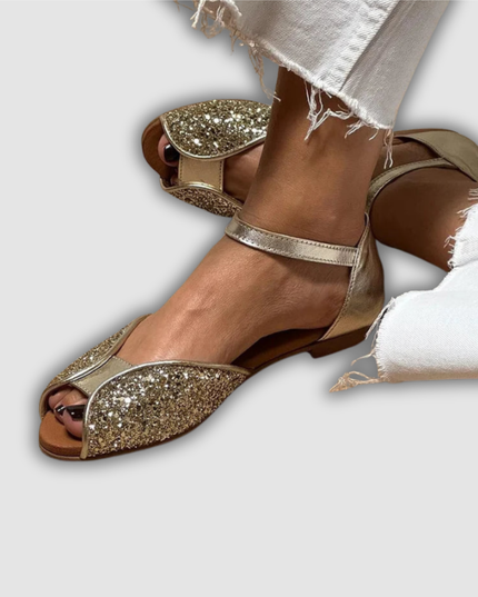 Ilse - Sandalo Flat Glitterato Elegante