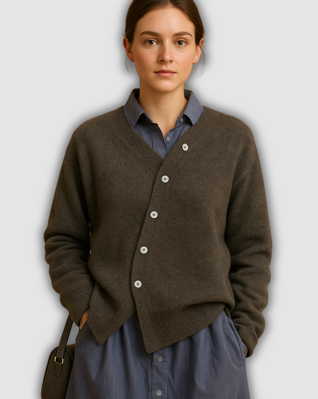 Una - Warmer Damenstrickpullover in Wolloptik