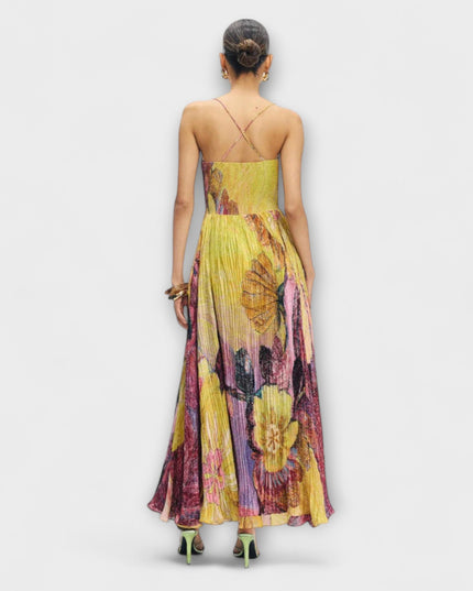Emma - Maxikleid mit lebhaftem Ikat-Druck