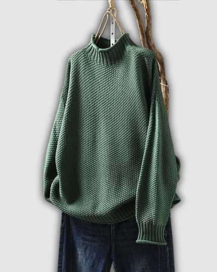 Bärbel - Waffelstrick Pullover