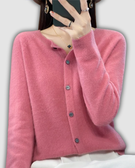 Wilfriede - Klassische Strickjacke