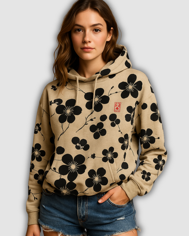 Bea - Geblümter Damen-Hoodie-Pullover