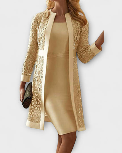 Luzia - Elegantes Zweiteiliges Spitzenkleid