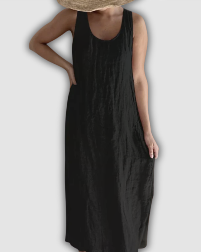 Waltrudis - Elegantes ärmelloses Maxikleid