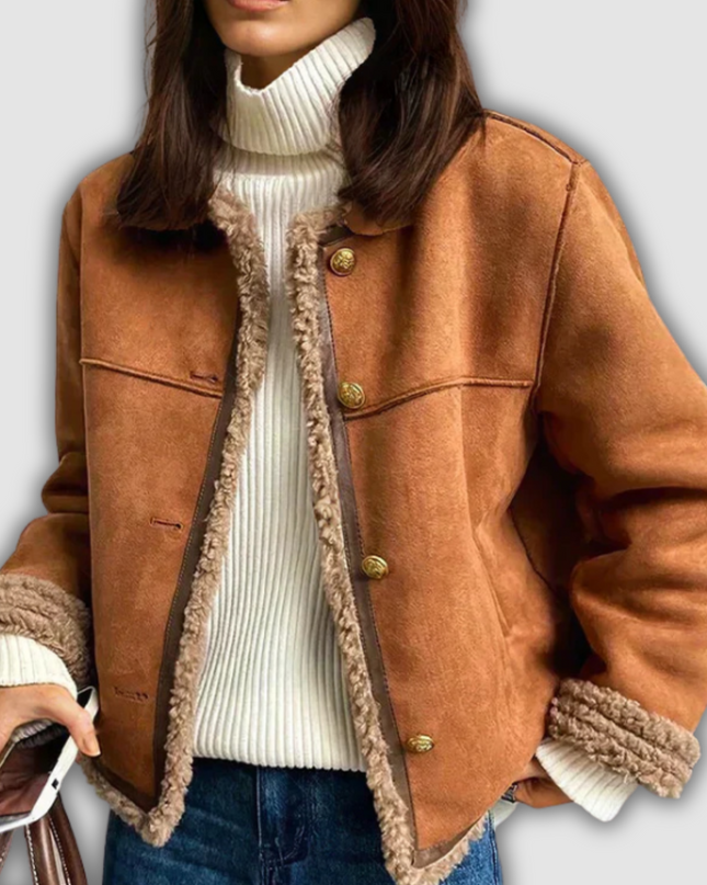 Caelith - Warme und raffinierte Lederjacke