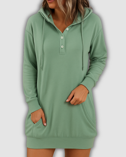 Giana -Lässiges Hoodie-Kleid mit lockerem Schnitt für Damen