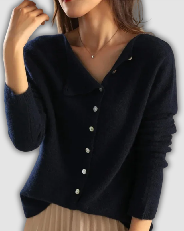 Meike - Elegante Wollstrickjacke