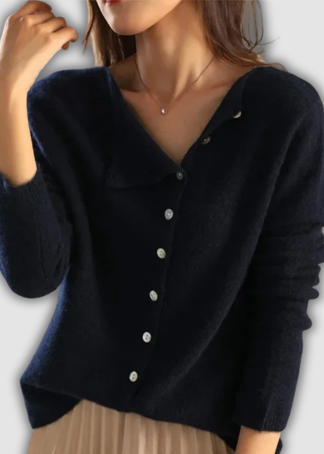 Meike - Elegante Wollstrickjacke