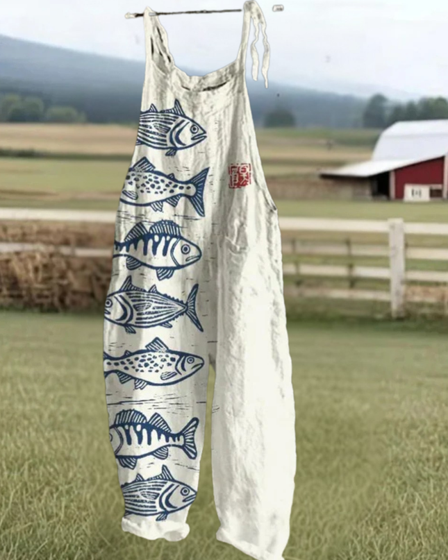 Karla - Vintage Blumen Jumpsuit Damen