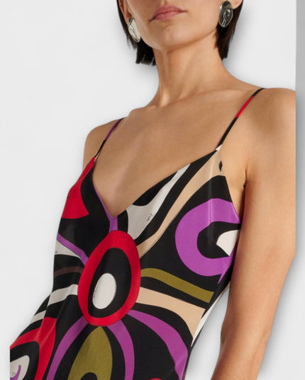 Anja - Maxi-Kleid im Marmor-Druck