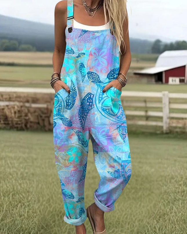 Antonia - Vintage Blumen Jumpsuit Damen