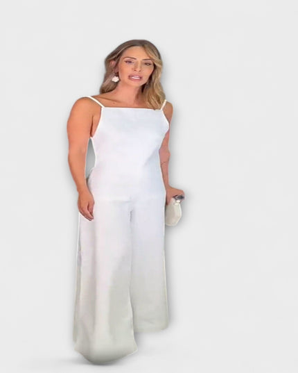 Angelika - Strahlender Halter-Jumpsuit