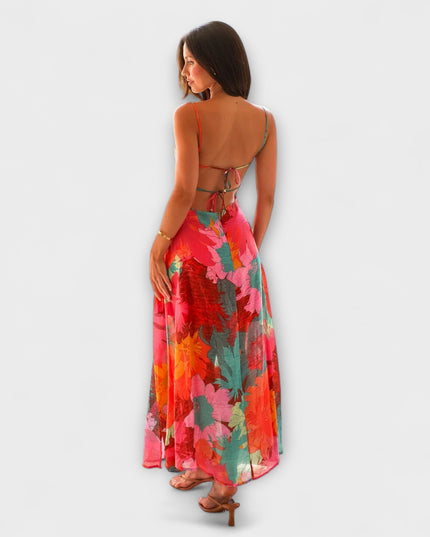 Heidrun - Blumendruck-Trägerkleid für Damen - Stilvoll und Verführerisch