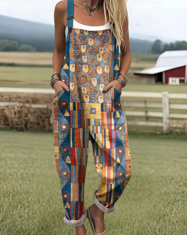 Hannelore - Vintage Blumen Jumpsuit Damen