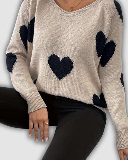 Delfina - Eleganter Langarm Pullover
