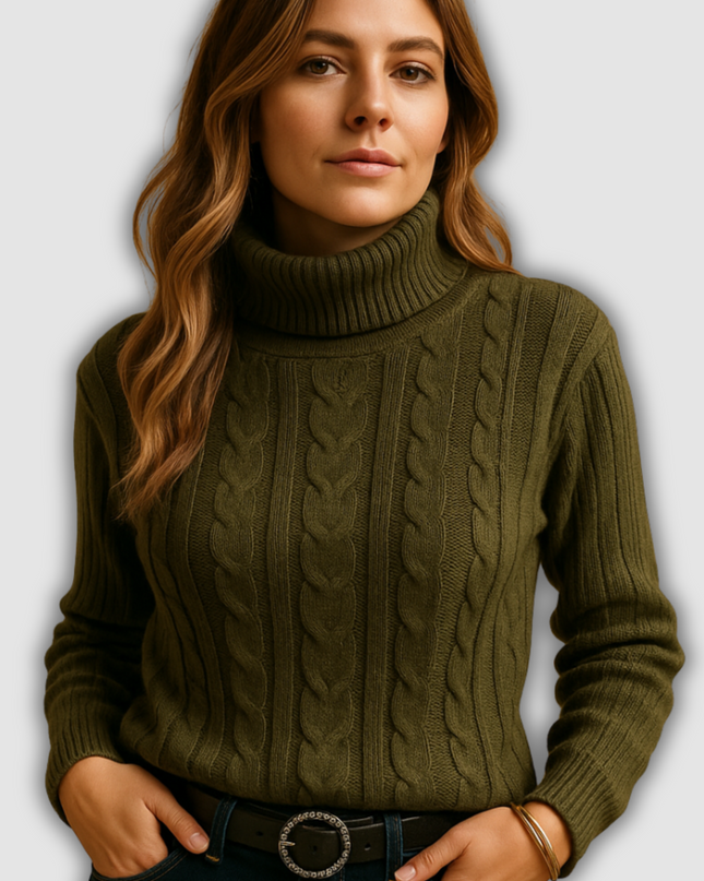 Myla - Leichter Damenrollkragenpullover