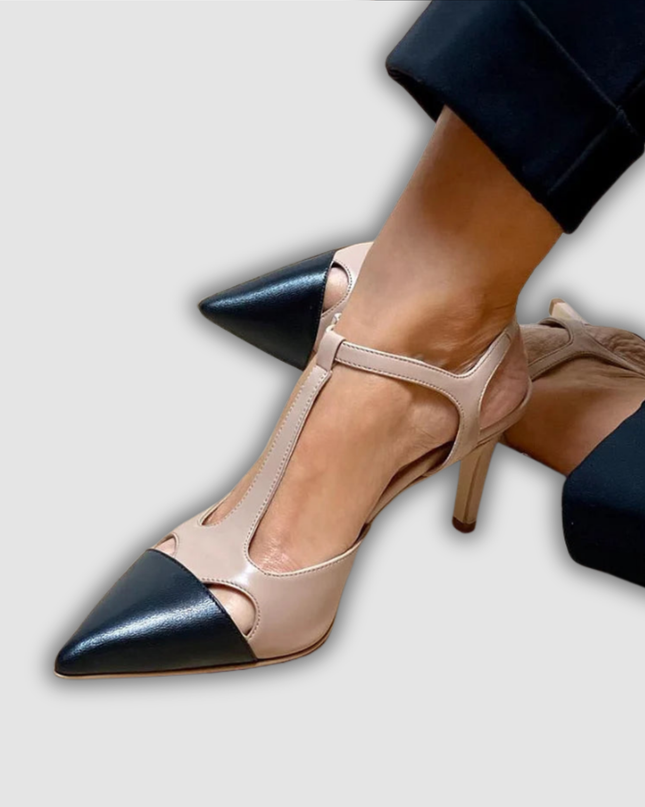 Leonora - Zweifarbige Spitzenschuhe für eleganten Stil