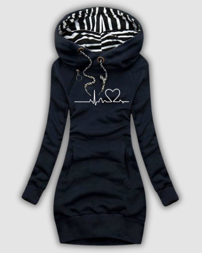 Hadwig - Gemusterter Strickkleid Pullover