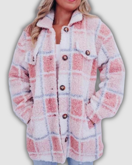 Laura - Kariertes Fleecejacke aus Polar-Fleece
