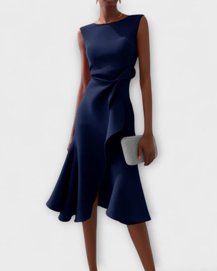 Sarah – Draped Asym Midi