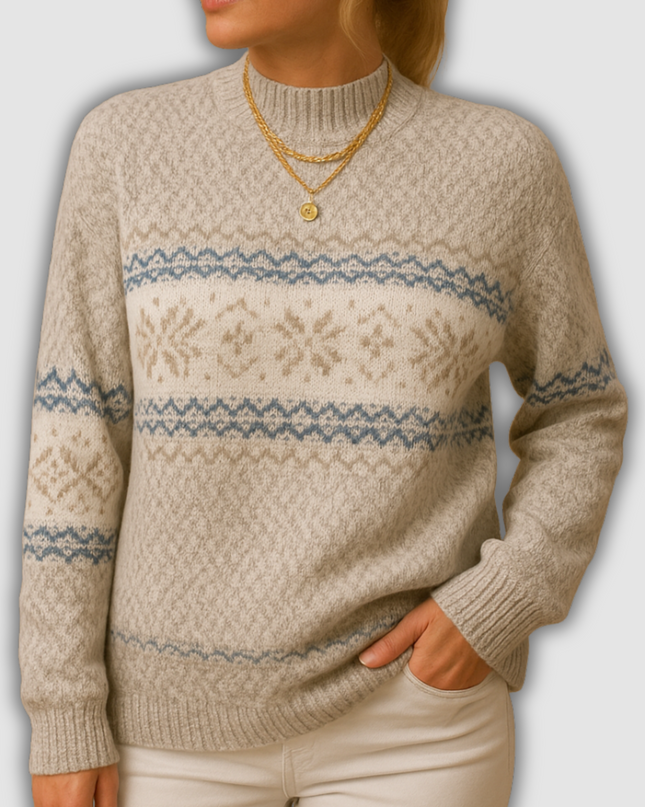 Briar - Damen-Weihnachtspullover mit festlichem Print