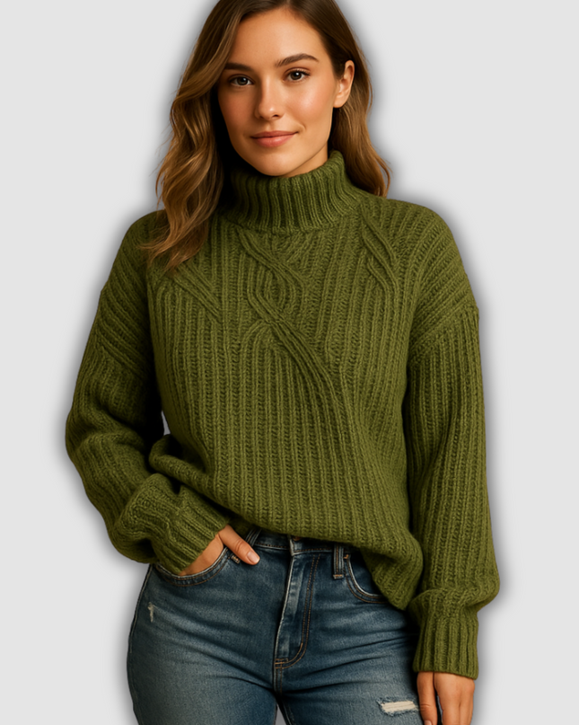 Arlette - Weich gestrickter Pullover mit langen Ärmeln für Damen