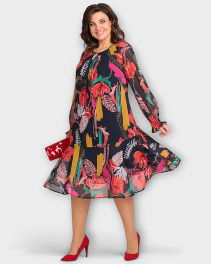 Hermine - Elegantes Plus-Size-Kleid für ultimativen Komfort