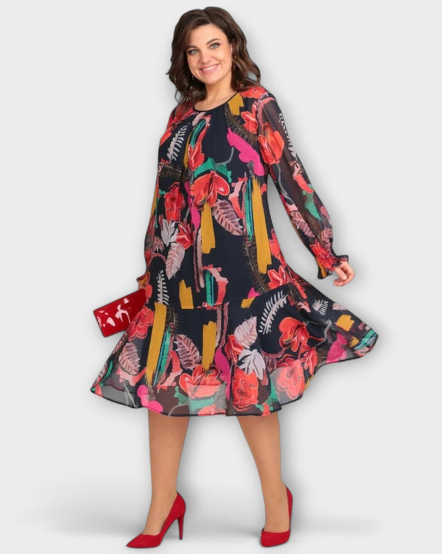 Hermine - Elegantes Plus-Size-Kleid für ultimativen Komfort