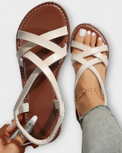 Carola - Damen Sandalen mit leichtem Kreuzverschluss