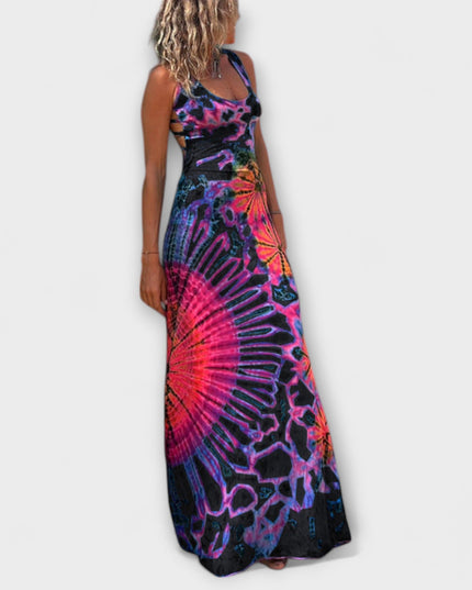 Elisabeth - La Bamba Tie-Dye Print Maxikleid