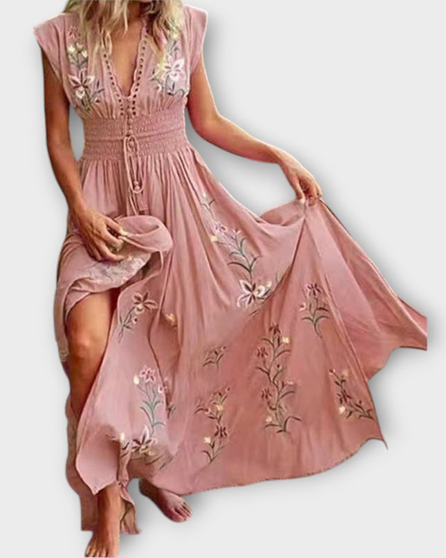 Greta – Boho-Kleid mit zauberhaften Stickereien