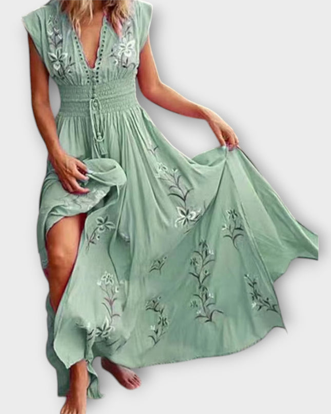 Greta – Boho-Kleid mit zauberhaften Stickereien