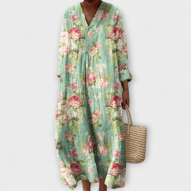 Ava – Stilvolles Frühlings Baumwollkleid
