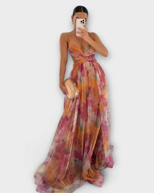 Almuth - Mesh Maxikleid - Elegant und Figurbetont
