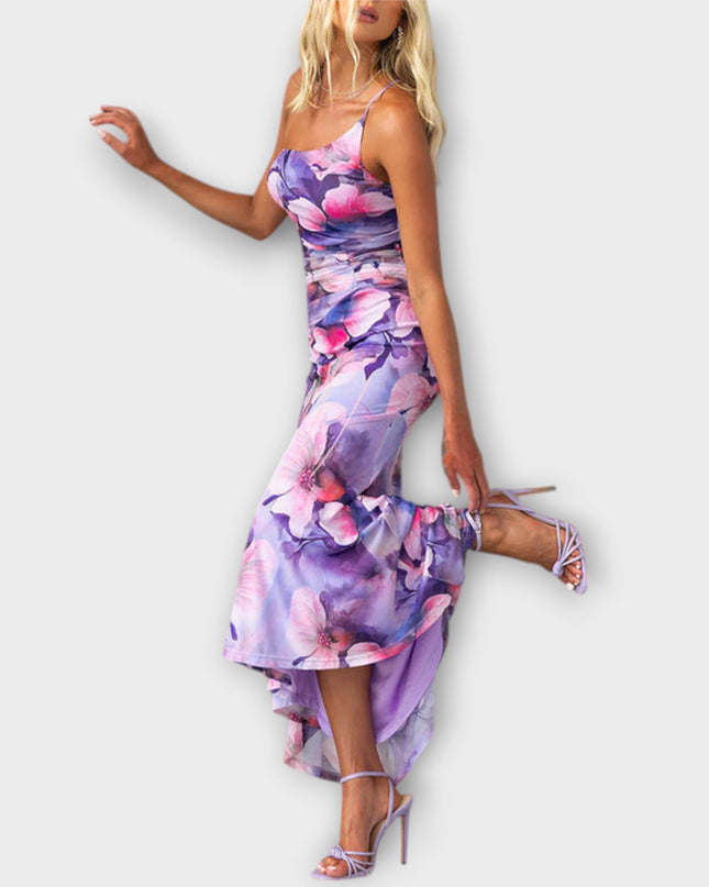 Heike - Maxikleid mit einseitiger Raffung