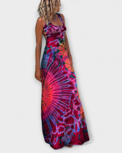 Elisabeth - La Bamba Tie-Dye Print Maxikleid