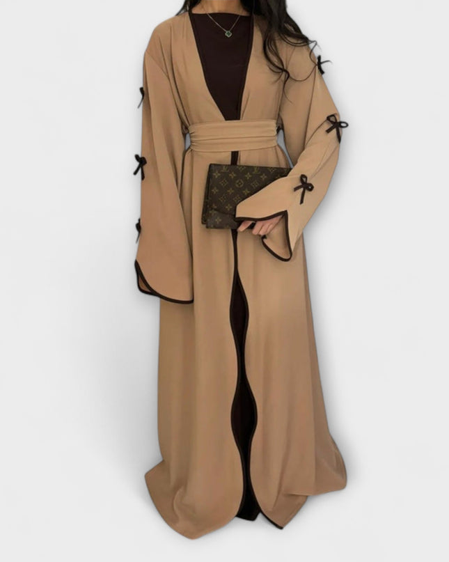 Leni - Schicker Cardigan und Kleid Duo mit Schleifenverzierung