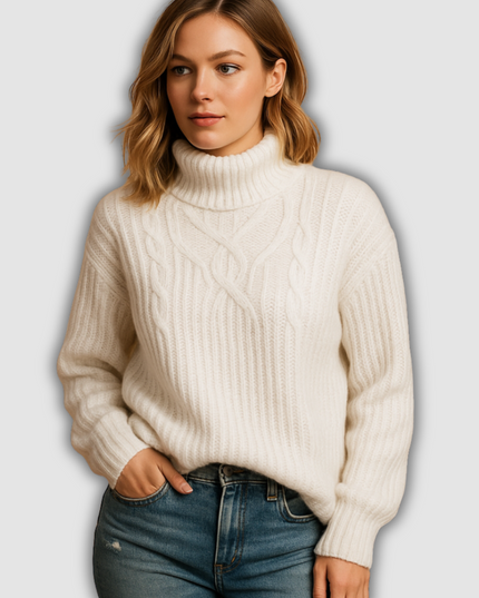 Arlette - Weich gestrickter Pullover mit langen Ärmeln für Damen