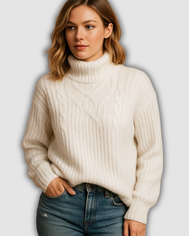 Arlette - Weich gestrickter Pullover mit langen Ärmeln für Damen